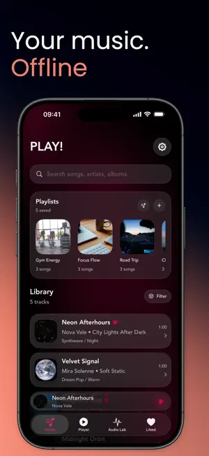 Play! Offline Music Player screenshot 1