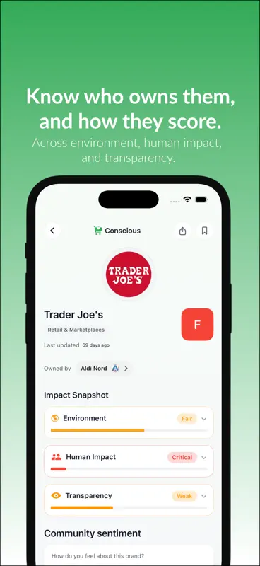 Conscious - Spend Ethically. screenshot 2 of 7