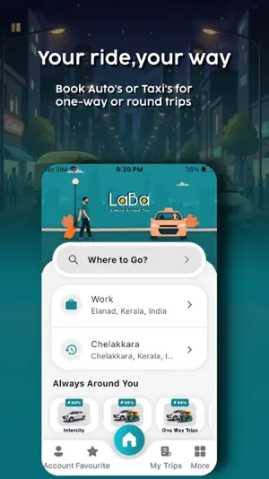 LaBa - Online Taxi In Thrissur screenshot 2