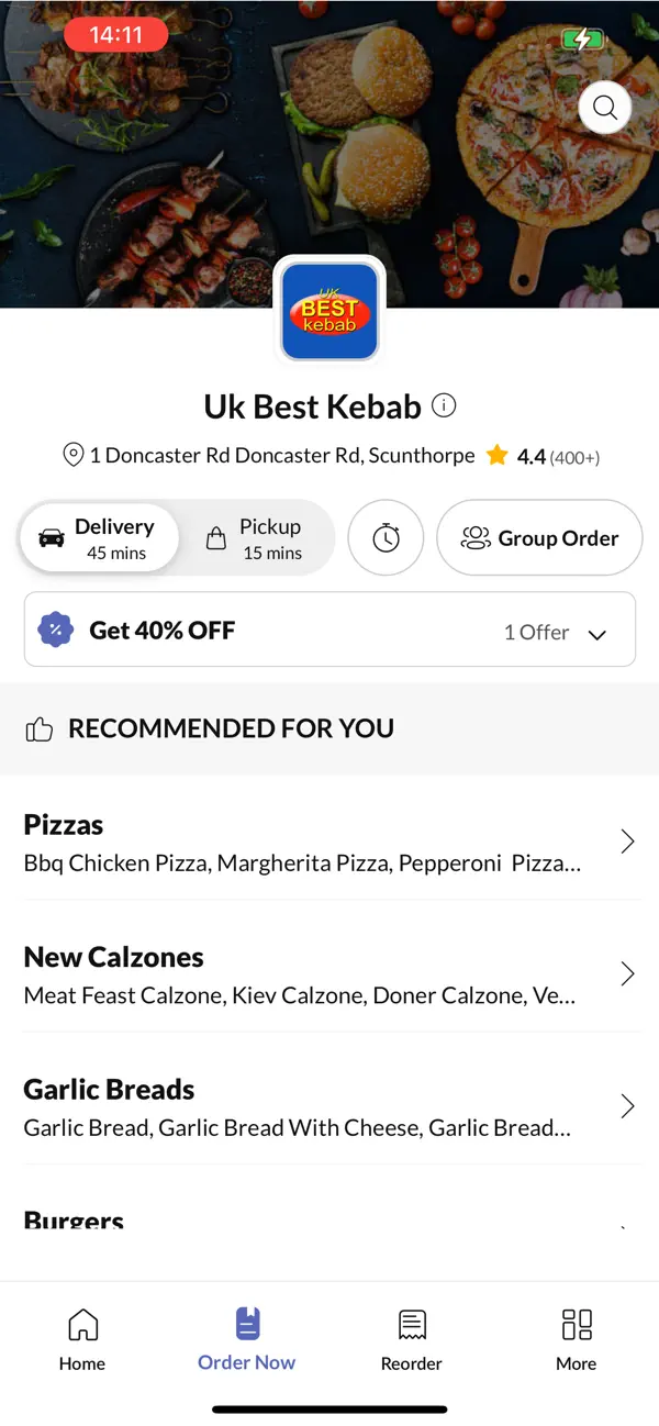 Screenshot #2 pour UK Best Kebab