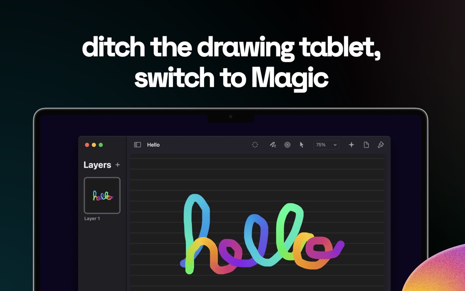 #1. Magic – Drawing and AI (macOS) 由: Joao Pozzobon