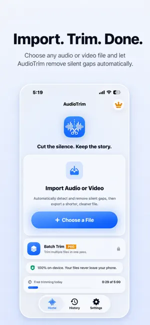 Remove Silence - AudioTrim screenshot 2