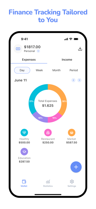 Finance Tracker: Budget Tool Screenshot 1 of 5
