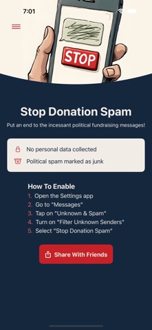 Stop Donation Spam Screenshot 1 of 1
