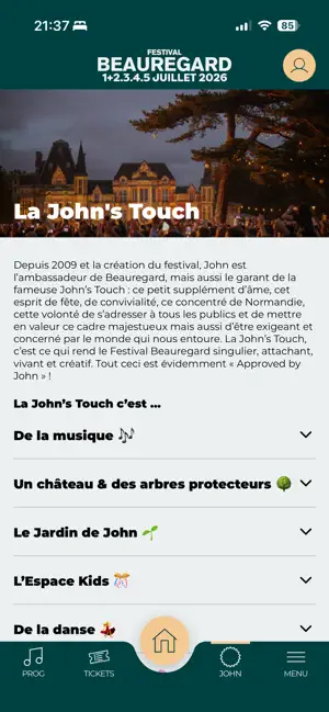 Festival Beauregard iPhone screenshot 3