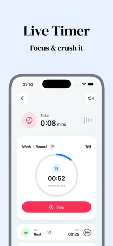 HIIT Timer Pro – Intervals iPhone screenshot