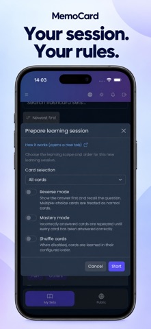 MemoCard Learn with Flashcards screenshot 2