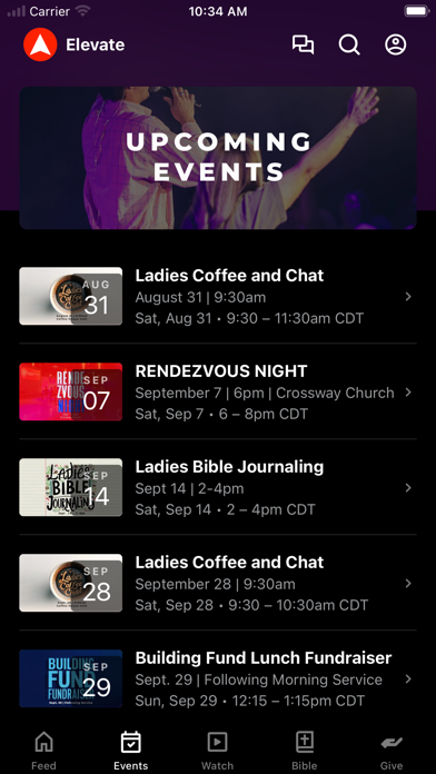 Elevate Church MS Screenshot