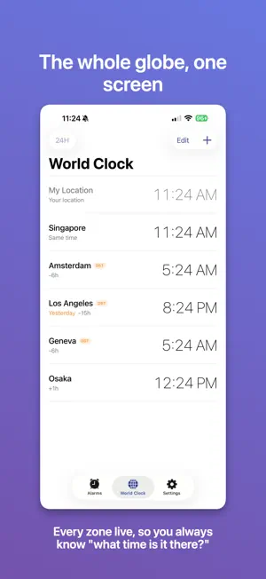 Ahead Alarm: World Clock screenshot 3