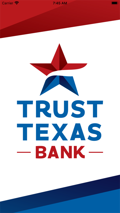 TrustTexas Bank Mobile Banking Screenshot