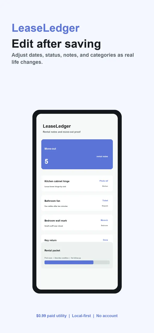 Screenshot #3 pour Lease Ledger