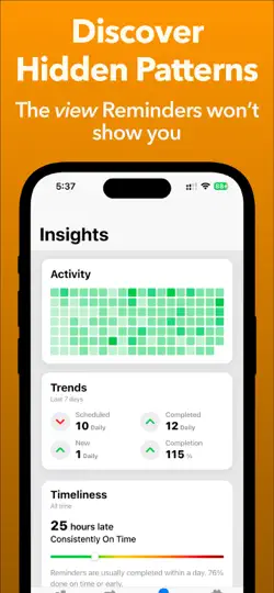 Скриншот ReminderStats: Habit Tracker на iPhone 3