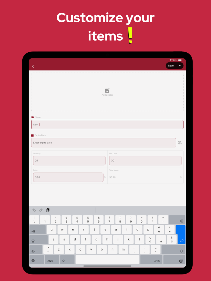 Inventory tracker smart