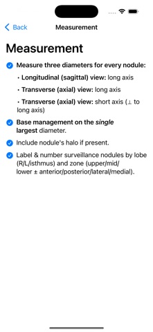 Thyroid Nodule Reporting Guide Screenshot 6 of 7