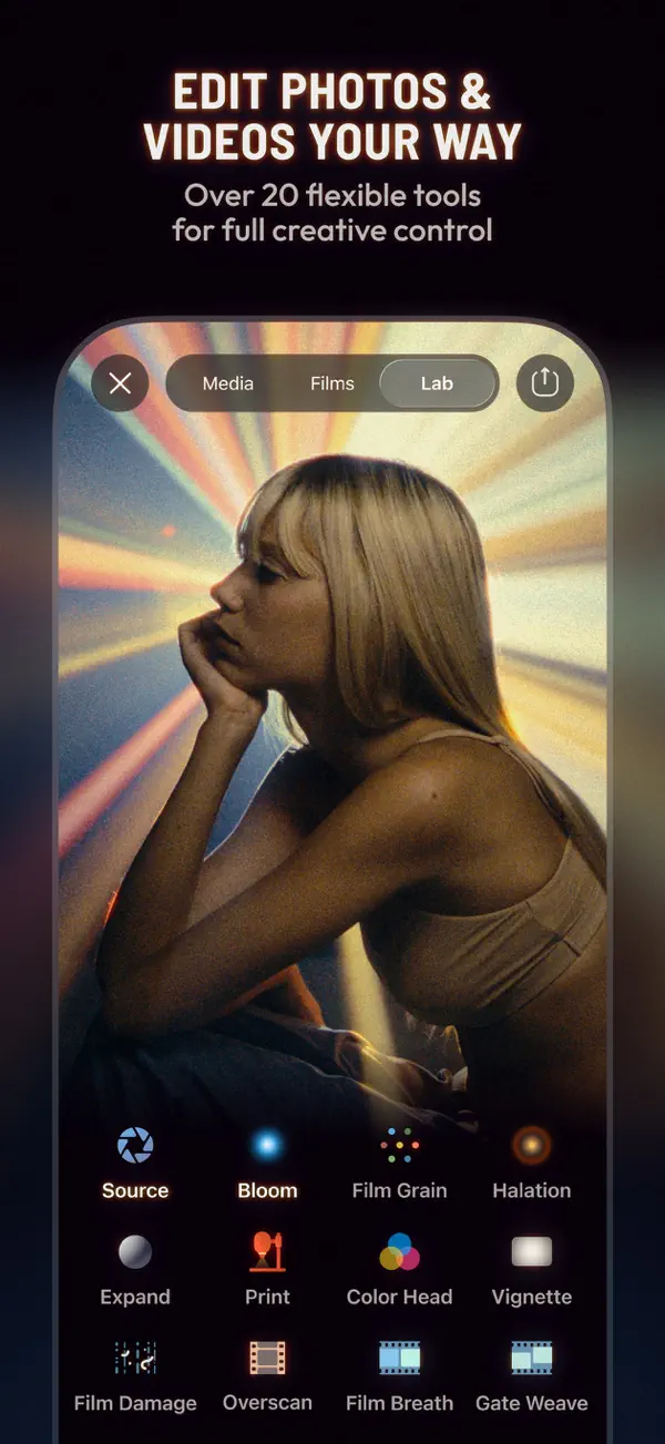 Dehancer Film Emulation iPhone App Screenshot 7 – Foto & Video