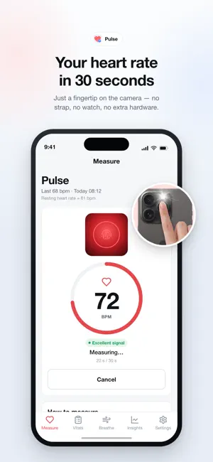 Pulse - Heart Rate & BP Log screenshot 1