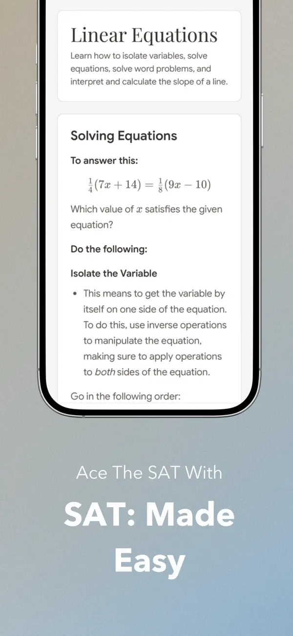 Screenshot #1 pour SAT: Made Easy