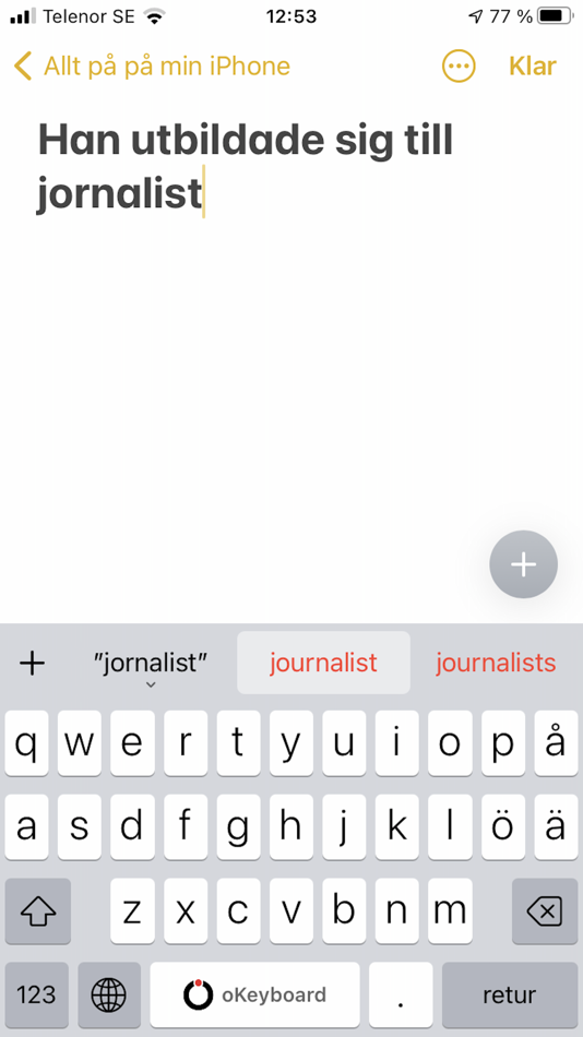 #1. oKeyboard Edu (iOS) 由: Oribi AB