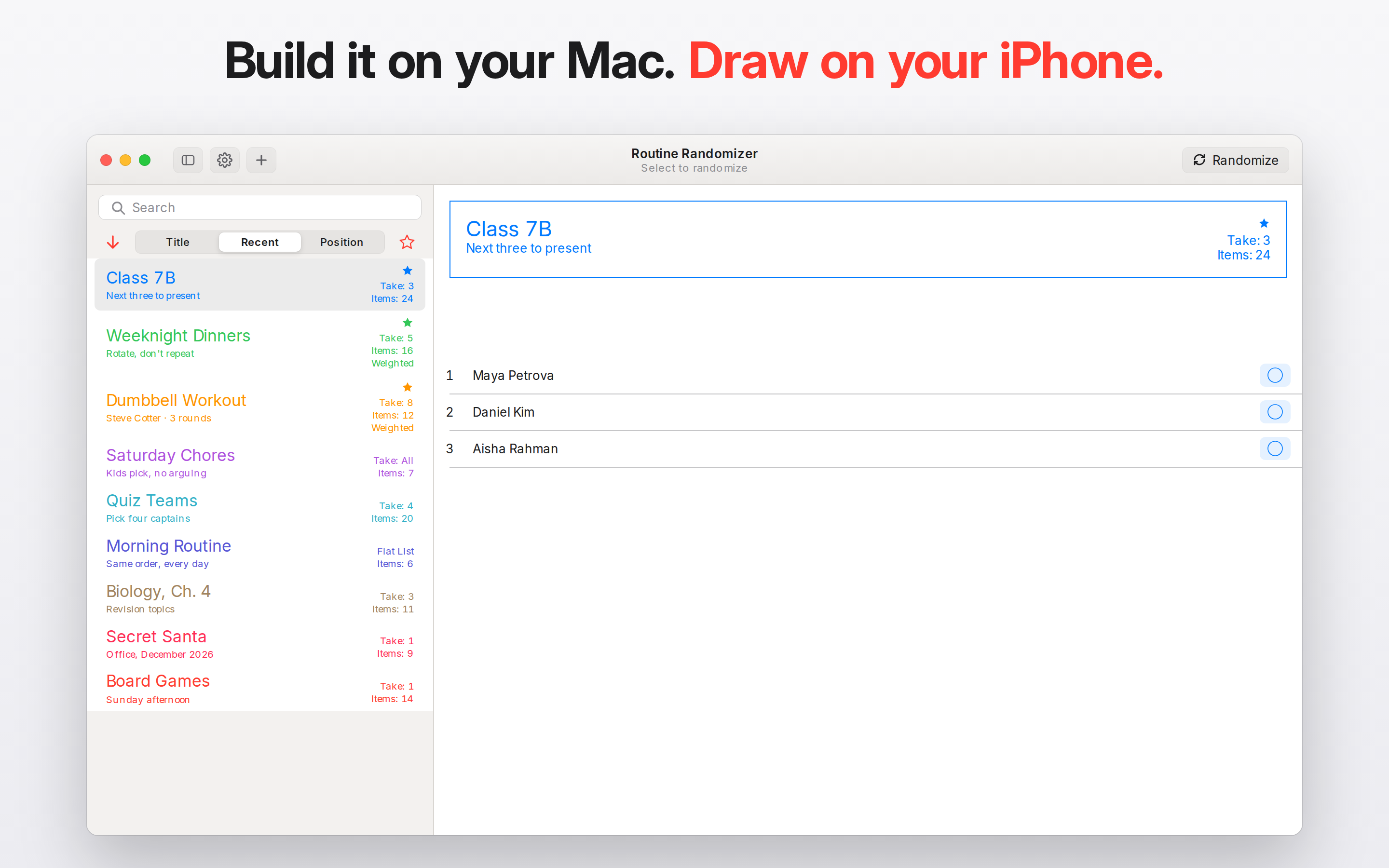 Routine Randomizer screenshot 11