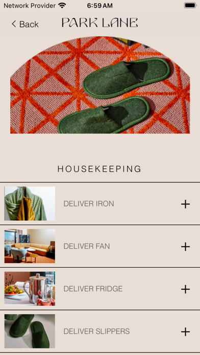 Park Lane New York Hotel App Screenshot