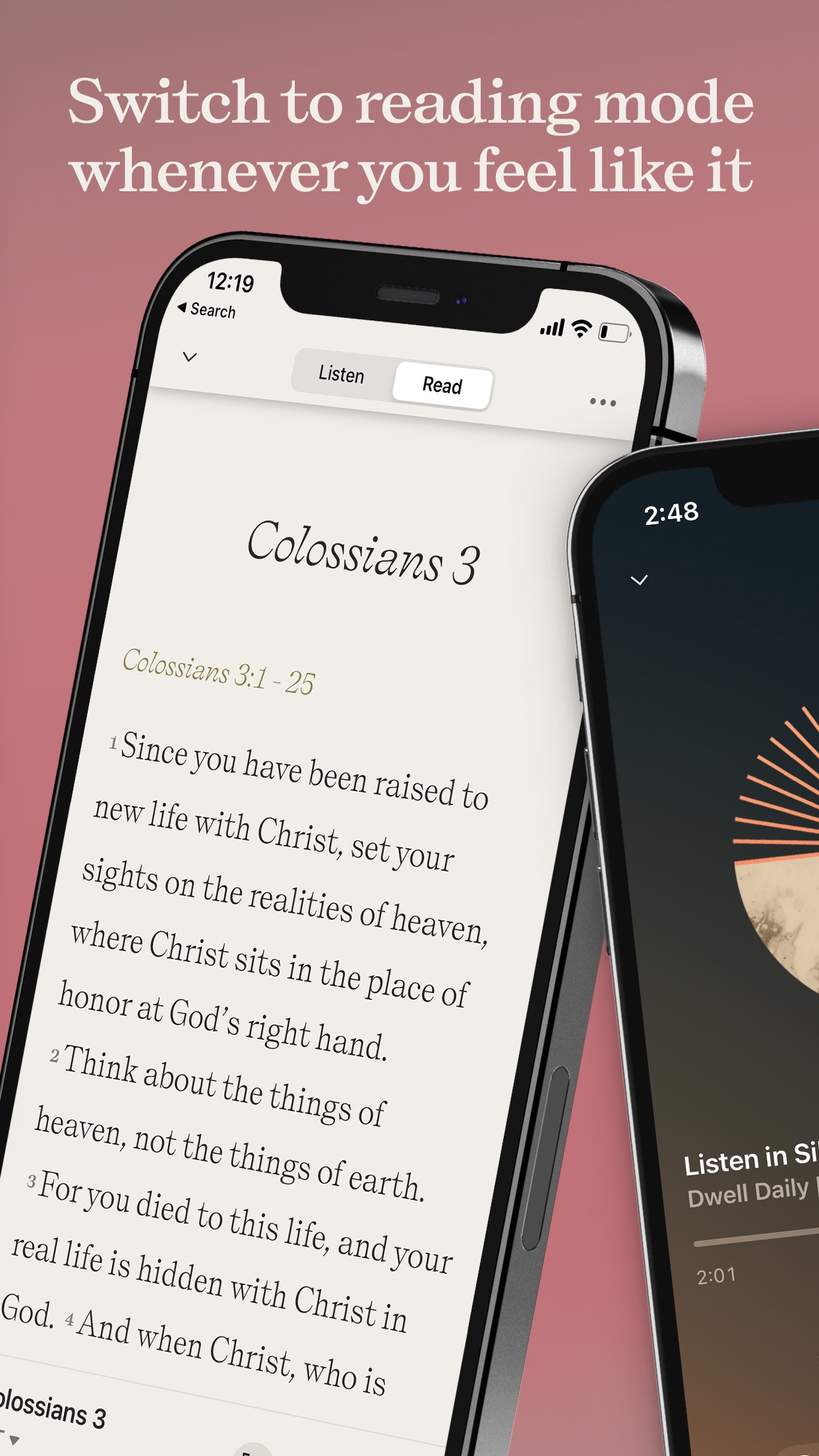 Dwell: Audio Bible screenshot 5