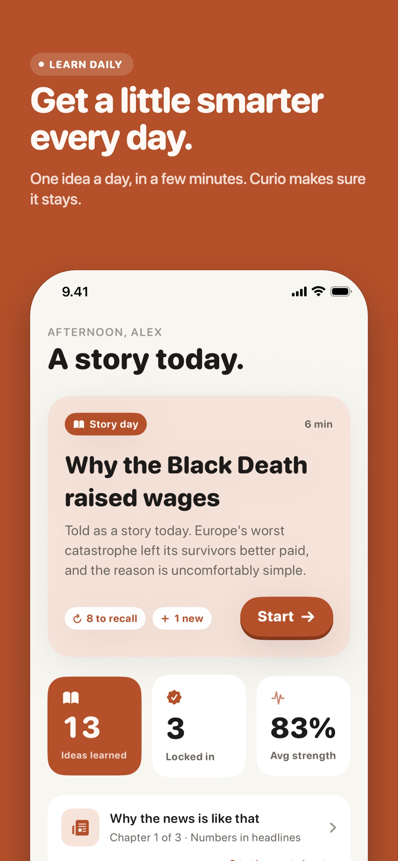 Screenshot 1 of Curio: Get Smarter