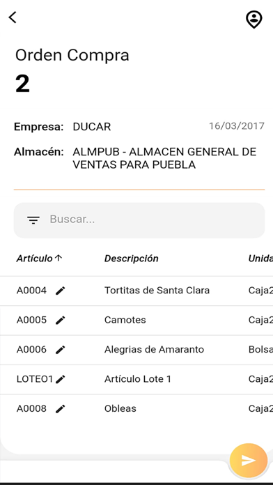 Distribución Móvil Screenshot