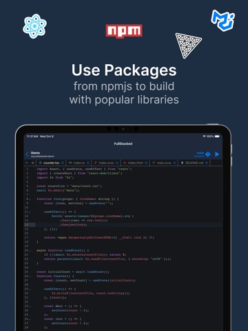 FullStacked iPad screenshot