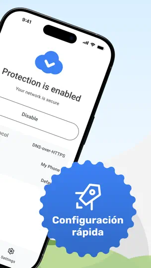 Captura de pantalla de AdGuard DNS en iPhone 2
