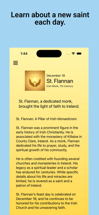 Daily Saint Reflections Screenshot 1 of 3