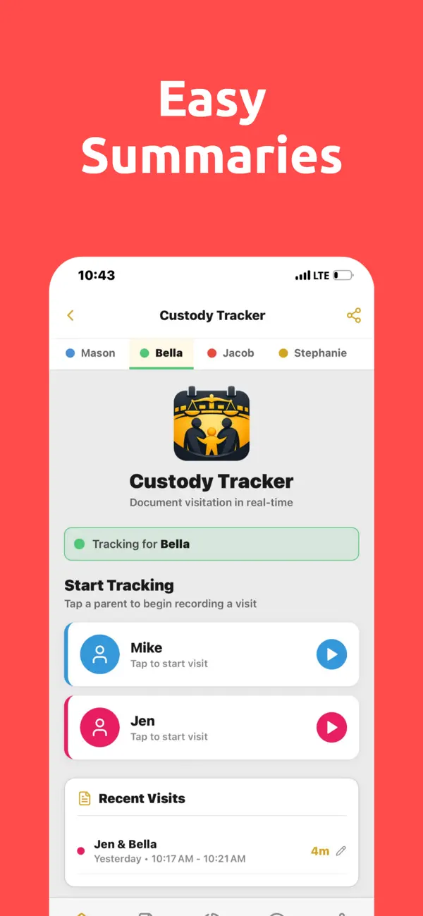 Screenshot #3 pour Custody Tracking