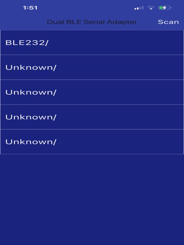 BLE Terminal V3 iPad screenshot