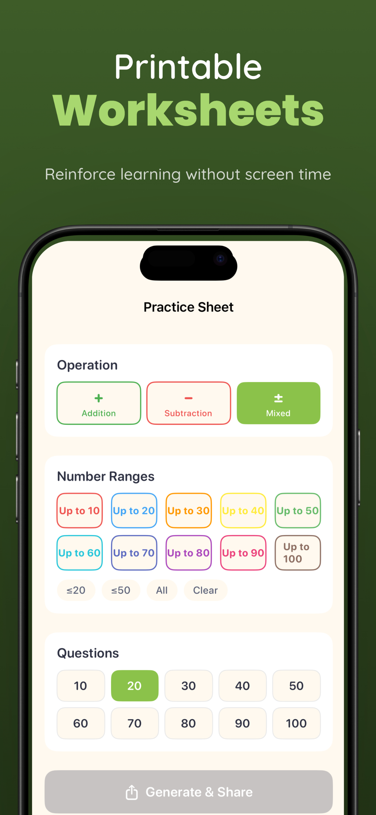 Sparkle: Add & Subtract screenshot 3