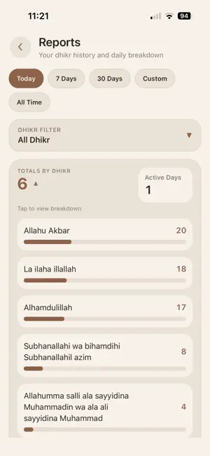 Tasbih Counter: Daily Dhikr screenshot 3