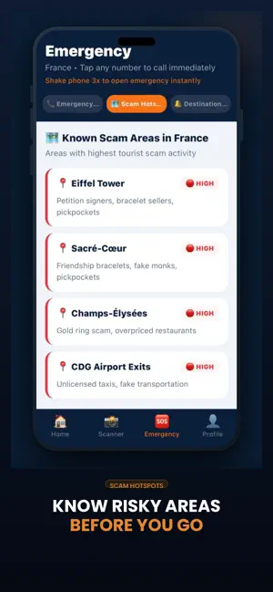 Travio: Travel Safety & Scams screenshot 1