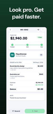 Invoice Generator: goInvoicer Screenshot 2 of 6