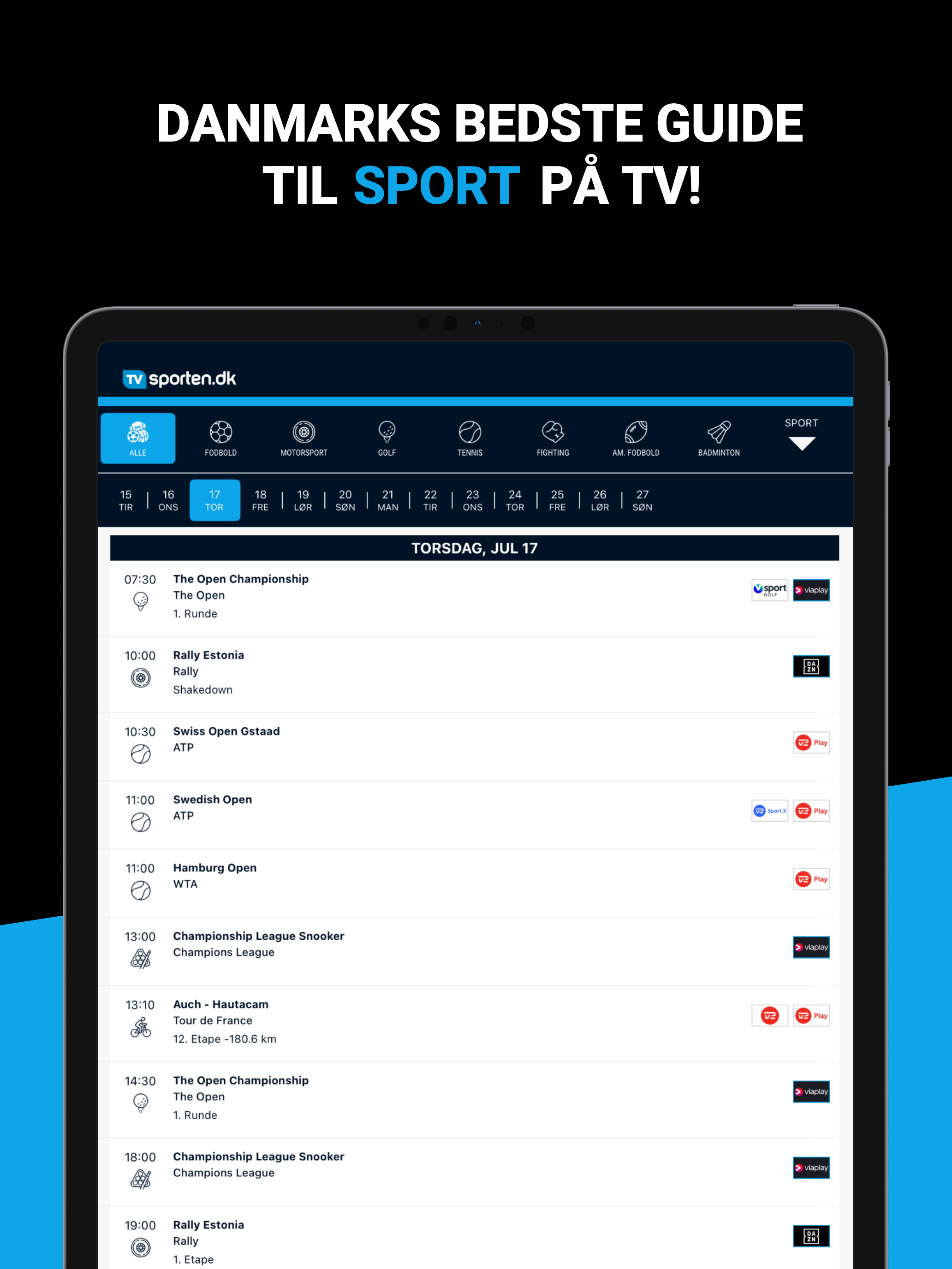 TVsporten.dk - Sport i TV