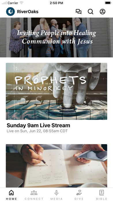 RiverOaks Presbyterian Church Screenshot