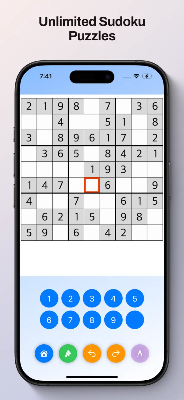 Screenshot #1 pour Sudoku Unlimited Puzzles