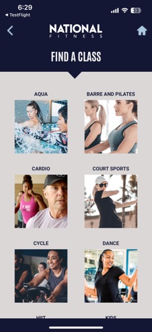 National Fitness iPhone screenshot