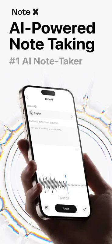 NoteX: AI Meeting Assistant screenshot 1 of 6