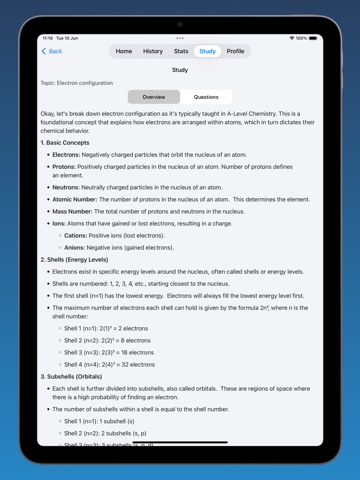 A-Level Chemistry iPad screenshot