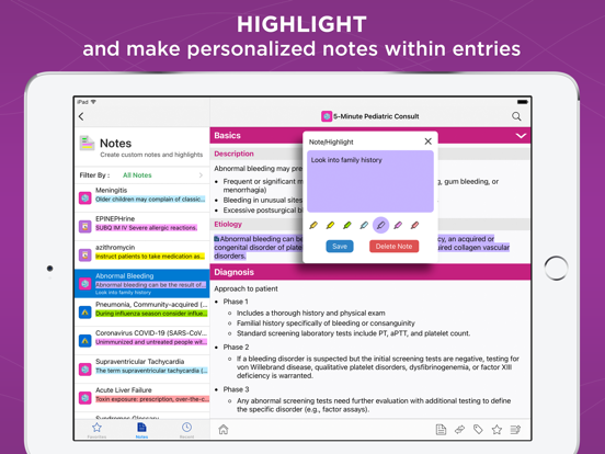 Pediatrics Central iPad screenshot 5 - Medical app