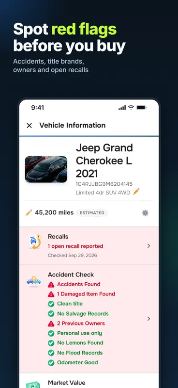 VIN Check Report, Plate Lookup screenshot 2 of 10