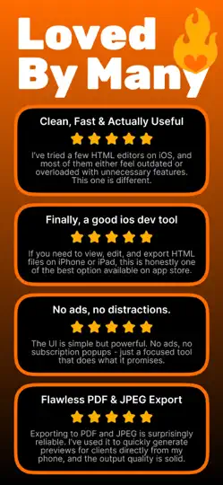 HTML Creator : Editor & Viewer iPhone Ekran Görüntüsü 5