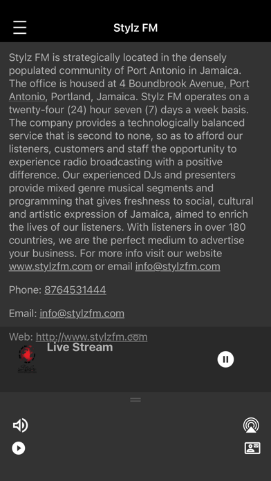 Stylz FM Radio Screenshot 3 - AppWisp.com Stylz FM Radio Screenshot 3 - AppWisp.com