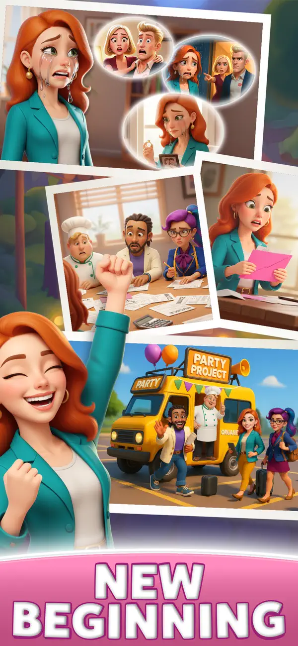 Party Project: Merge Makeover Hack screenshot 1 - game app interface