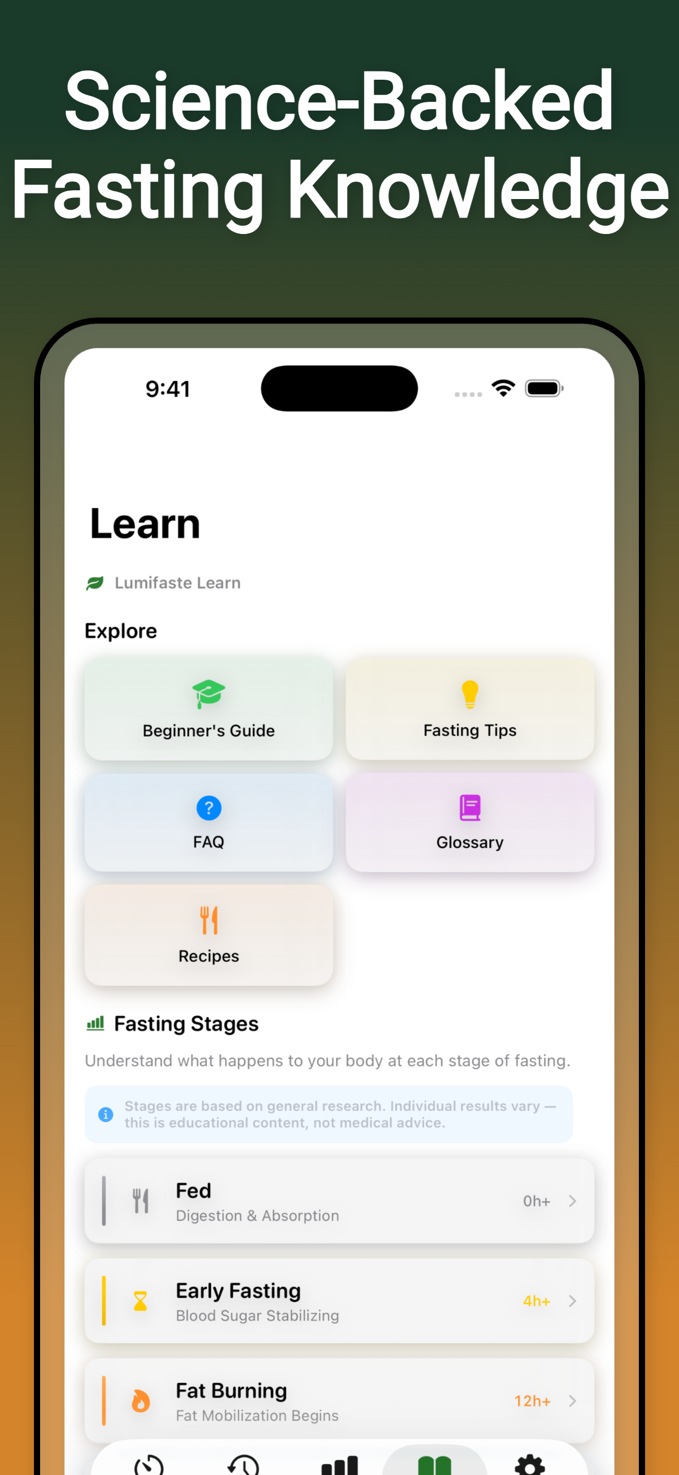Lumifaste: Fasting Tracker screenshot 4