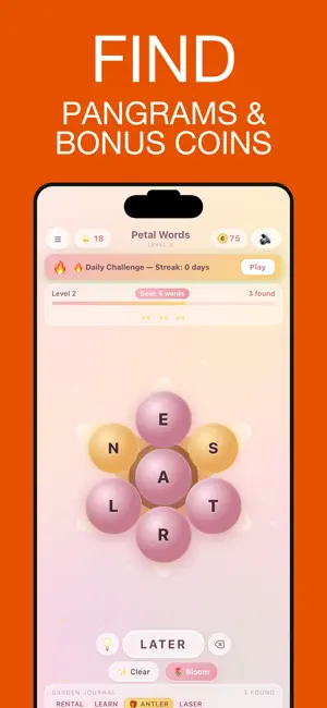 Petal Words: Anagram Word Game screenshot 2