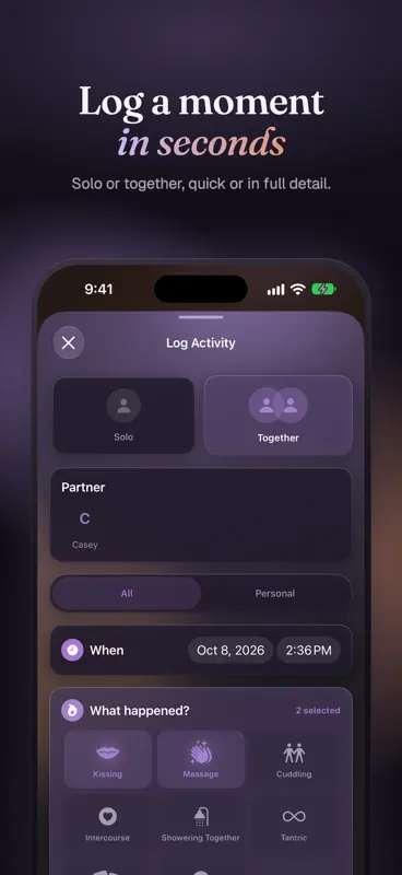 Kairos - Intimacy Tracker screenshot 3 of 8